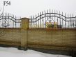 Кований паркан, кована огорожа, забор-F54